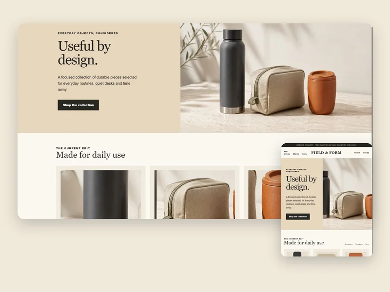 Still Goods online store concept